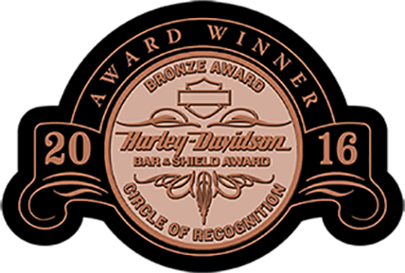 Award winner House Of Thunder Harley-Davidson® badge 2016
